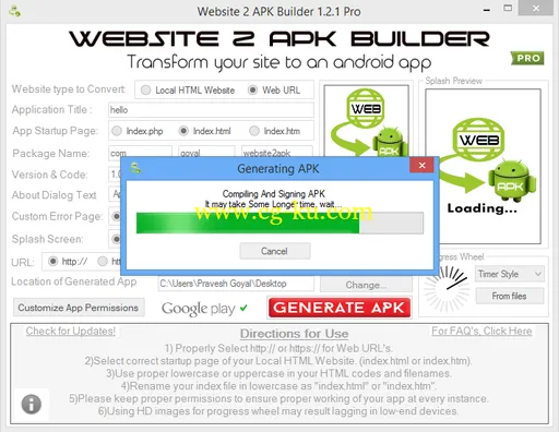 Website 2 APK Builder 1.2.1.1 Pro的图片1