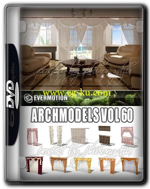 Evermotion Archmodels Vol 60 卷帘/百叶/窗帘的图片3