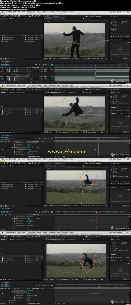 TrainSimple – After Effects CC Rotoscoping的图片2