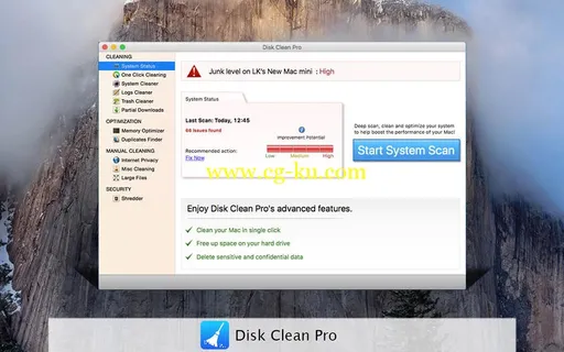 Disk Clean Pro 1.40 MacOSX的图片1