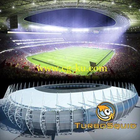 Turbosquid Soccer Stadium CF的图片1