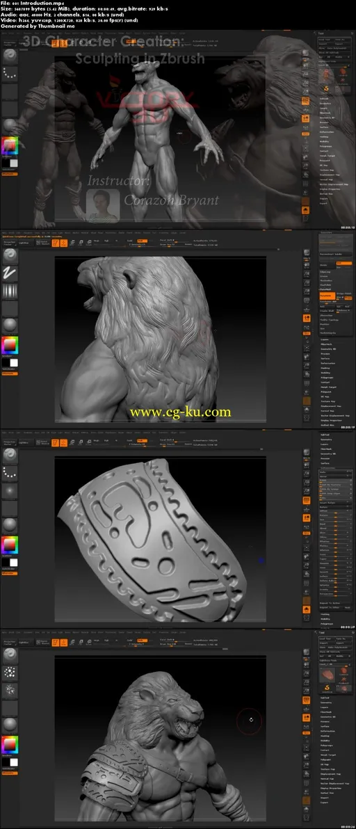 3D Character Creation: Sculpting in Zbrush的图片2