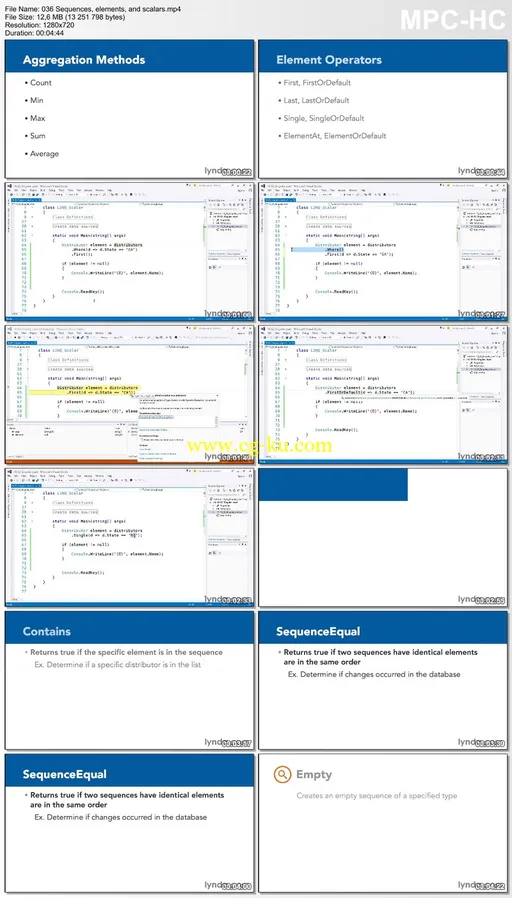 Lynda – LINQ with C# Essential Training的图片1