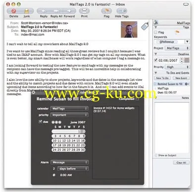 MailTags 4.1.6 MacOSX的图片1