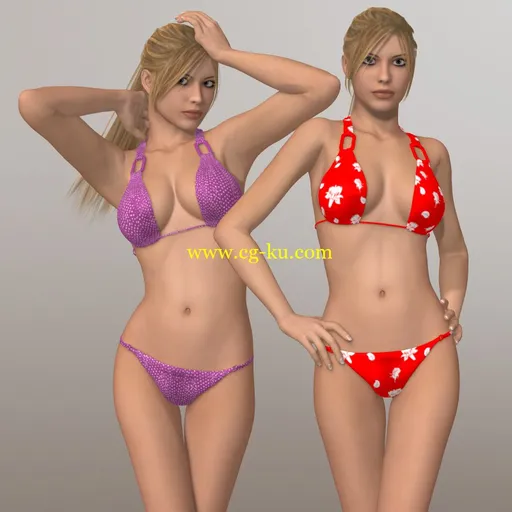 Renderosity Holiday Swimsuit For V4的图片1