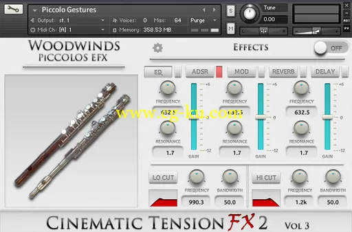 Cacophony Inc Cinematic Tension FX 2 Vol.3 Piccolos KONTAKT的图片1