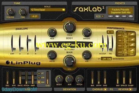 LinPlug SaxLab 2 v2.1.5 MacOSX 萨克斯软音源的图片1