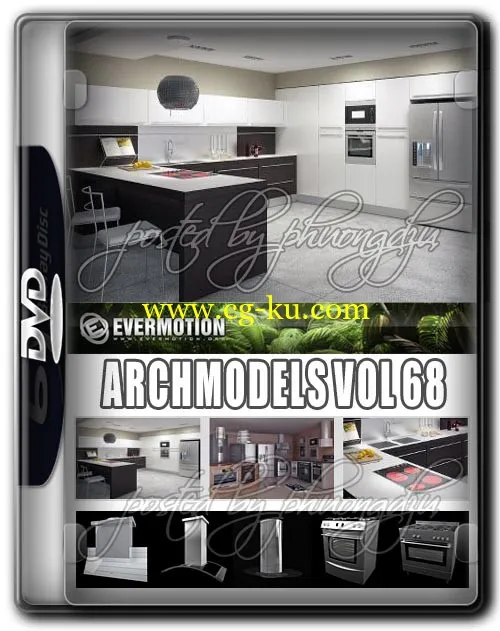 Evermotion Archmodels Vol 68 厨房电器模型的图片2