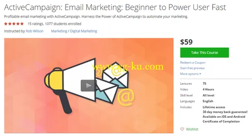 Rob Wilson – ActiveCampaign: Email Marketing: Beginner to Power User Fast的图片1