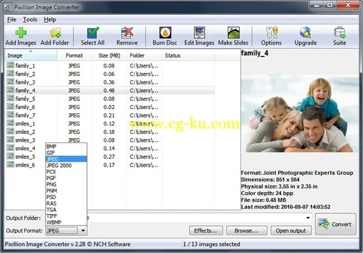 NCH Pixillion Image Converter Plus 4.0的图片1