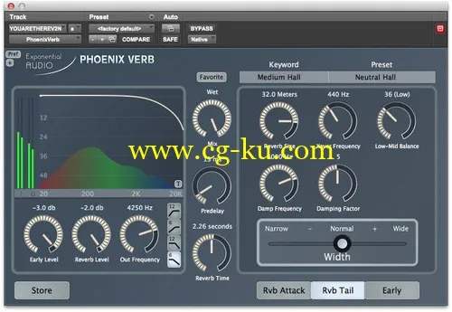 Exponential Audio PhoenixVerb Stereo Reverb v4.2.3 WiN的图片1