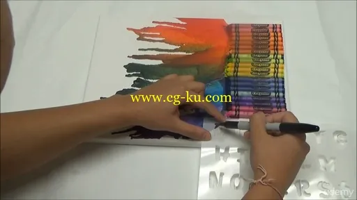 Creative Crayon Canvas Art Do-It-Yourself At Home!的图片3