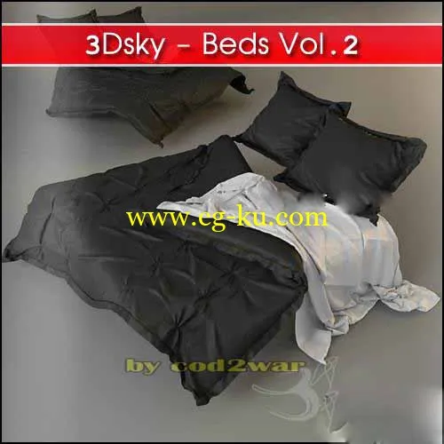 3DSky – Beds Vol.2 3D床模型合辑的图片1