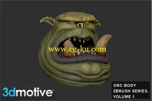 3DMotive – Orc Body ZBrush Series, Volume 1 with Stephen Wells ZBrush兽人教程的图片1