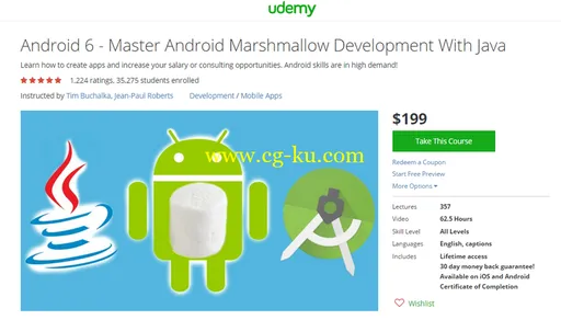 Android 6 – Master Android Marshmallow Development With Java [Updated January 1st, 2016]的图片1