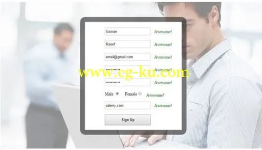 Learn to create sign up system using JQuery, Ajax and PHP的图片1