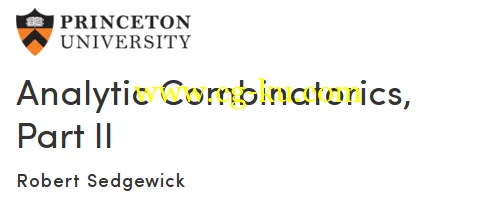 Coursera – Analytic Combinatorics, Part II的图片2