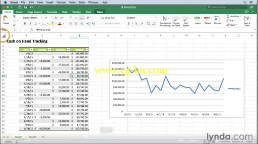 Lynda – Excel for Mac 2016 Essential Training的图片1