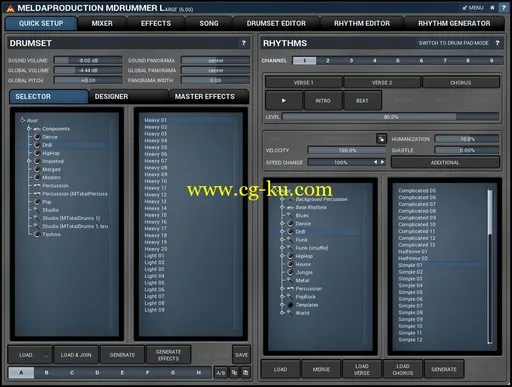 MeldaProduction MDrummerLarge 6.03 Win/Mac的图片1