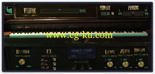 Adam Monroe Music – Honky Tonk Piano V.2.4 KONTAKT的图片1