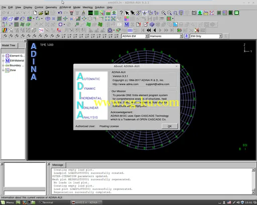 ADINA System 9.3.4 Linux的图片1
