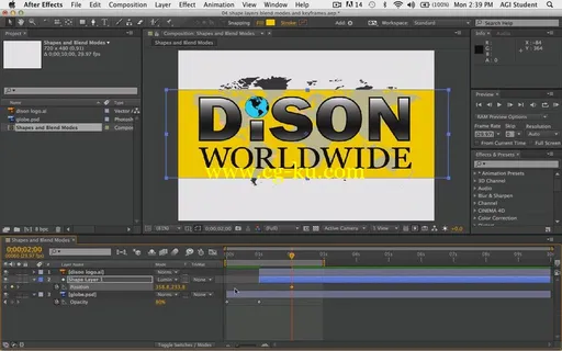 LearnNowOnline – After Effects CC, Part 2: Parent, Mats and Text的图片2