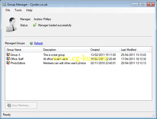 Cjwdev Group Manager 2.1 Retail的图片1