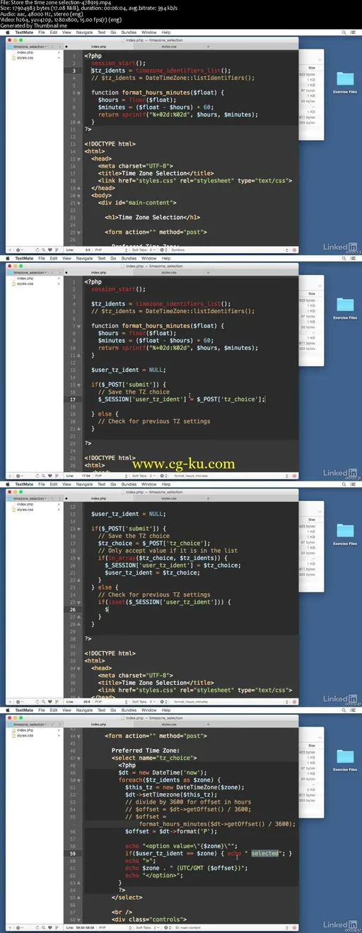 Lynda – Easy PHP Projects: Time Zone Conversion的图片2