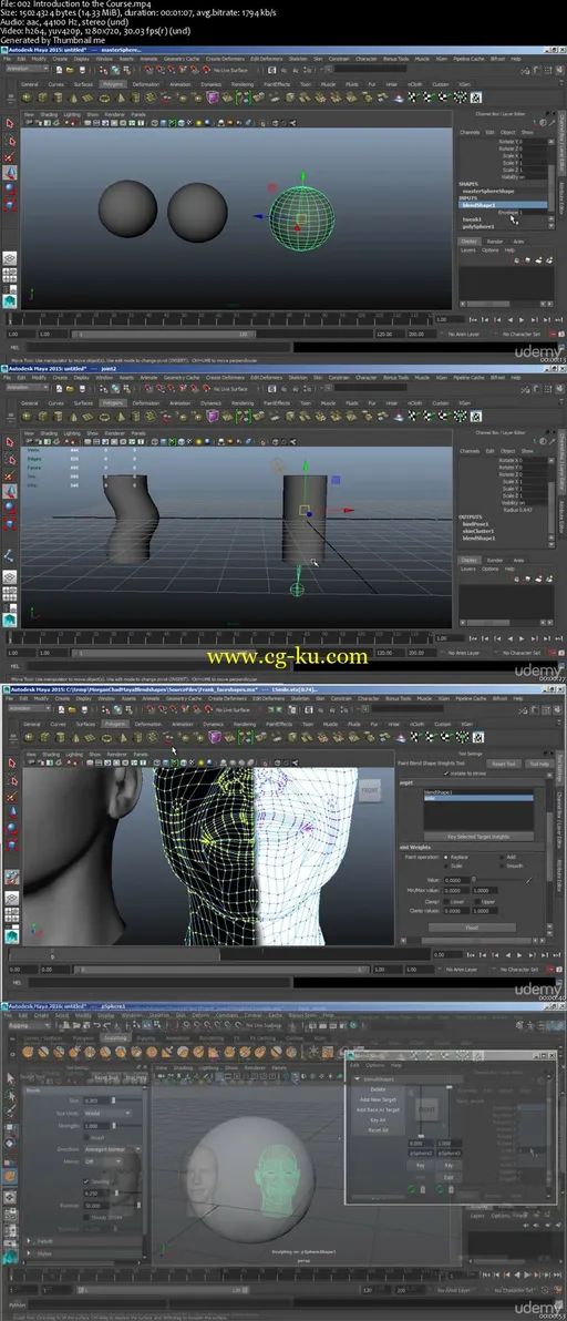 Learn to Create Blendshapes in Maya for Animation的图片2