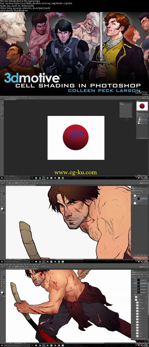 Learn 2D Cell Shading in Photoshop的图片2