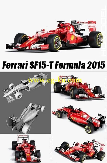 CGTrader 3D MODELS Ferrari SF15-T Formula 2015的图片1