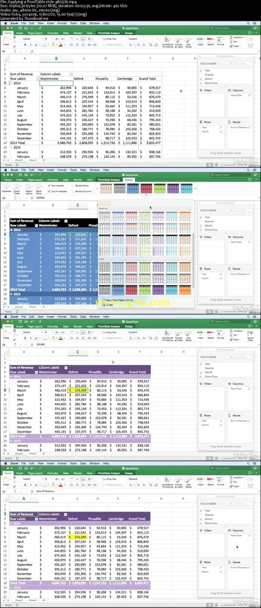 Lynda – Excel for Mac 2016: Pivot Tables in Depth的图片2