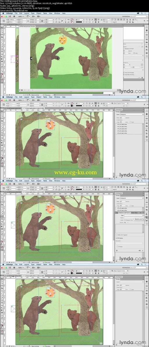 Lynda – Creating Animations with Adobe InDesign CC (Updated 23 March 2016)的图片2