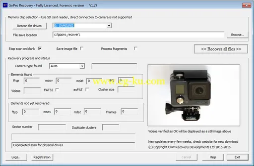 GoPro Recovery 1.27的图片1