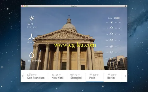 Weather Live v1.1 MacOSX的图片1