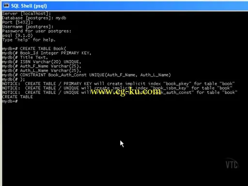 VTC – PostgreSQL Tutorials (2012)的图片3