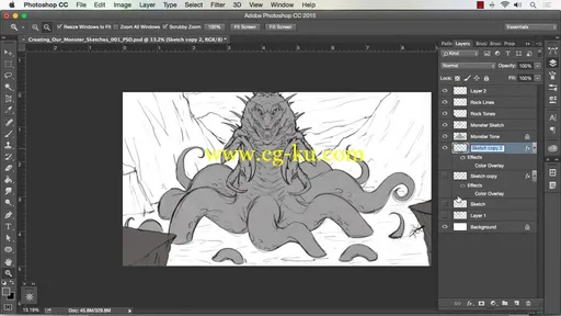 How to Create Monster Art in Adobe Photoshop的图片2