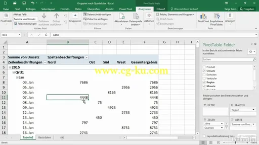 Excel 2016: Pivot-Tabellen的图片2