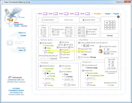 Video Thumbnails Maker Platinum 9.1.0 Multilingual的图片1