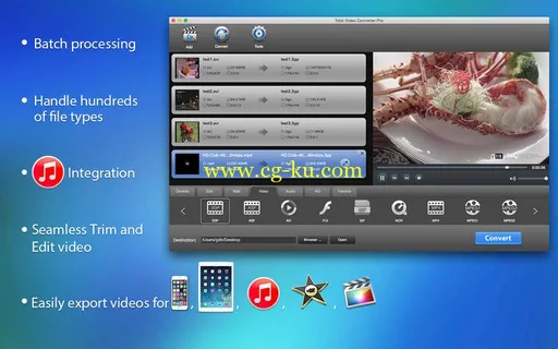 Total Video Converter Pro 4.0.0 Multilingual MacOSX的图片1