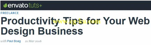 Tutsplus – Productivity Tips for Your Web Design Business的图片1