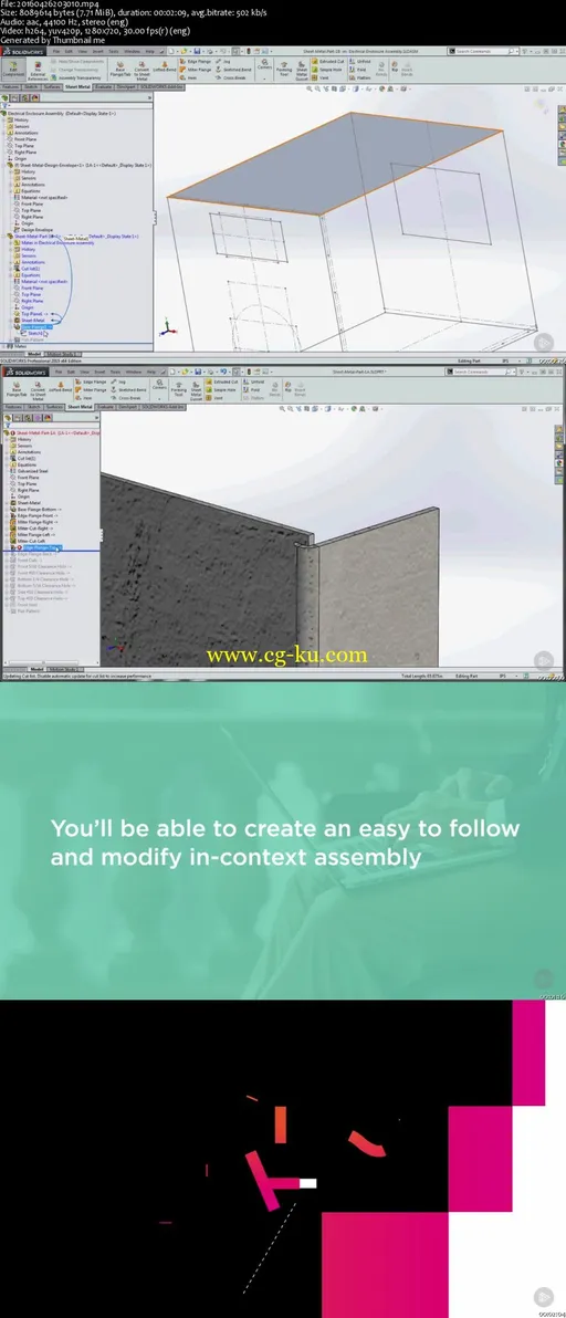 SOLIDWORKS Sheet Metal – Sketch-driven Enclosure Assembly Design的图片2