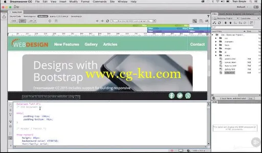 Dreamweaver CC Responsive Design with Bootstrap的图片1