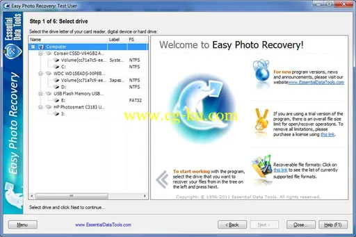 eWorld Easy Photo Recovery 3.0的图片1