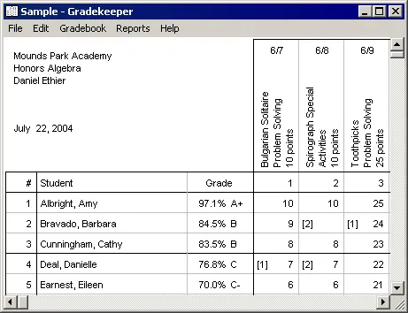 Gradekeeper 7.0 Win/Mac的图片1