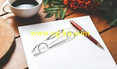 Learn how to correctly sketch a car with pen & paper的图片1