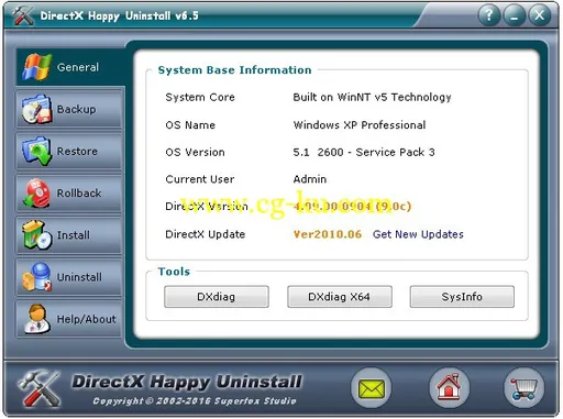 DirectX Happy Uninstall 6.5的图片1