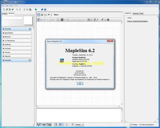 Maplesoft MapleSim 6.4的图片2