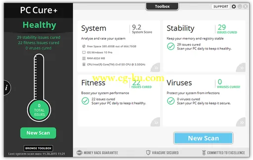 PC Cure+ 1.8.0.1 x86/x64的图片1