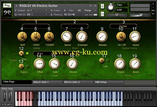 Replika Sound – RSGL02 V6 Electric Guitar KONTAKT的图片1